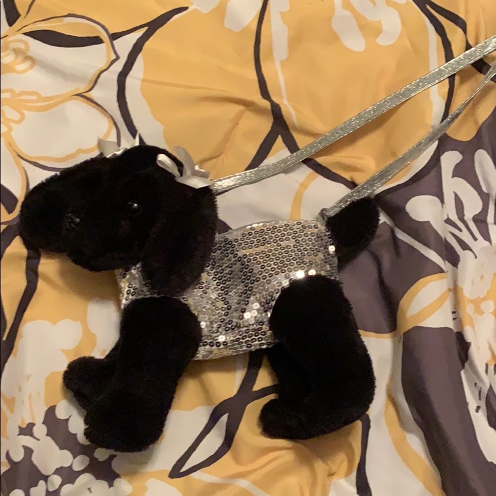 Puppy black Labrador purse